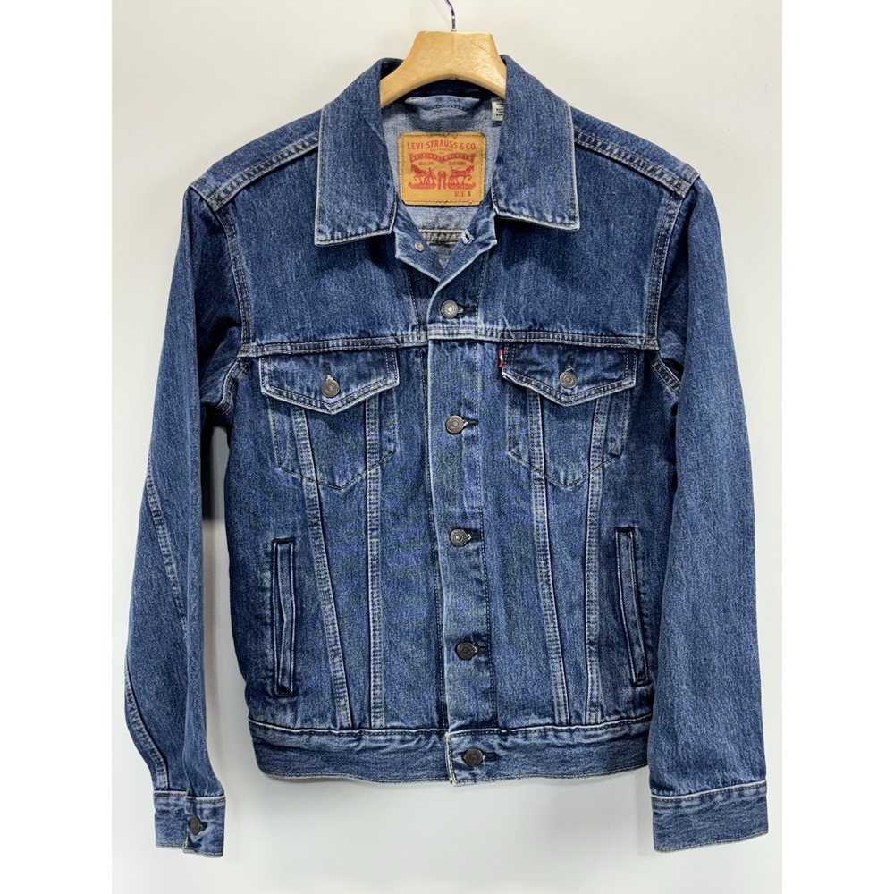 Levi's Denim Trucker Jean Jacket Men's Small Medium Wash Classic Timeless